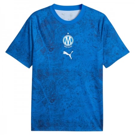 Olympique de Marseille Pre-Match Fotbollströjor 2026-27 Blå Kortärmad