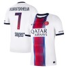 Paris Saint-Germain Kvaratskhelia 7 Fotbollströjor Borta tröja 2026-27 Kortärmad