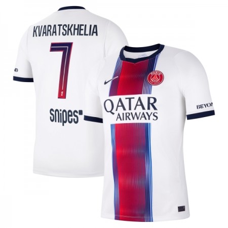 Paris Saint-Germain Kvaratskhelia 7 Fotbollströjor Borta tröja 2026-27 Kortärmad