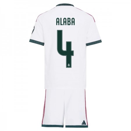 Real Madrid Alaba 4 Fotbollströjor Barn Hemma tröja 2026-27 Kortärmad