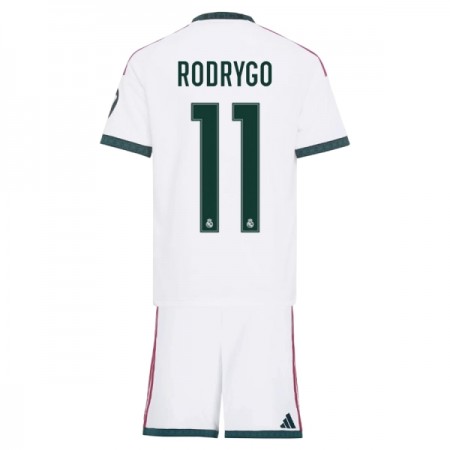 Real Madrid Rodrygo 11 Fotbollströjor Barn Hemma tröja 2026-27 Kortärmad