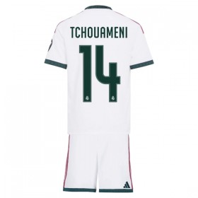 Real Madrid Tchouameni 14 Fotbollströjor Barn Hemma tröja 2026-27 Kortärmad