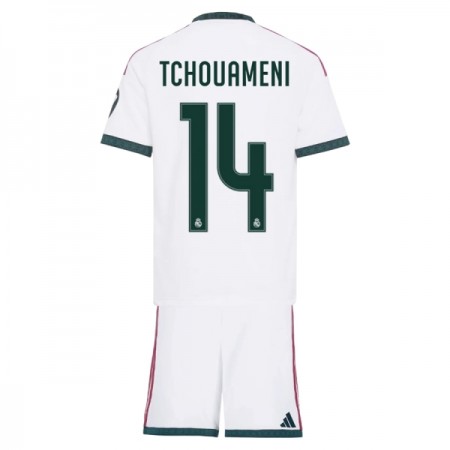 Real Madrid Tchouameni 14 Fotbollströjor Barn Hemma tröja 2026-27 Kortärmad