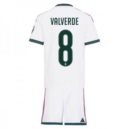 Real Madrid Valverde 8 Fotbollströjor Barn Hemma tröja 2026-27 Kortärmad