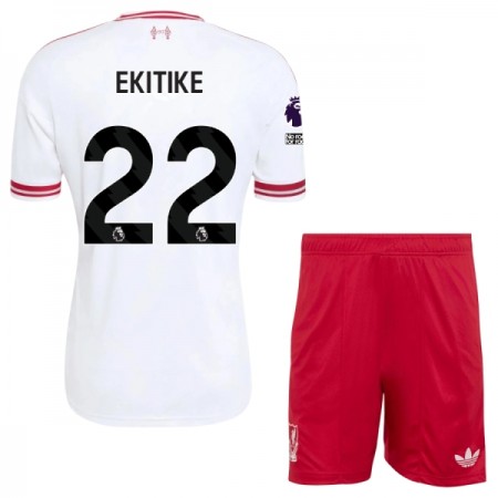 Liverpool Ekitike 22 Fotbollströjor Barn Borta tröja 2026-27 Kortärmad