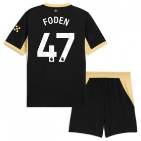 Manchester City Foden 47 Fotbollströjor Barn Borta tröja 2026-27 Kortärmad