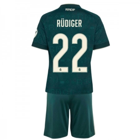 Real Madrid Rudiger 22 Fotbollströjor Barn Borta tröja 2026-27 Kortärmad