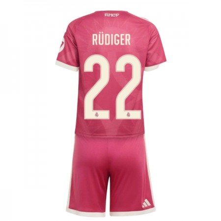 Real Madrid Rudiger 22 Fotbollströjor Barn Tredje tröja 2026-27 Kortärmad