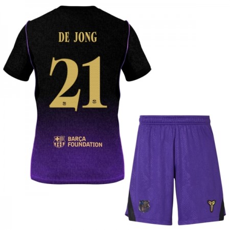 FC Barcelona F. De Jong 21 Fotbollströjor Barn Borta tröja 2026-27 Kortärmad