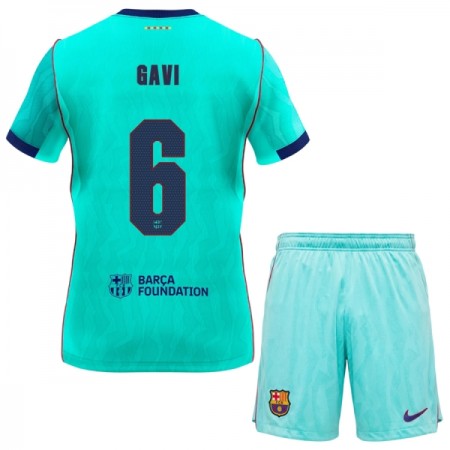 FC Barcelona Gavi 6 Fotbollströjor Barn Tredje tröja 2026-27 Kortärmad