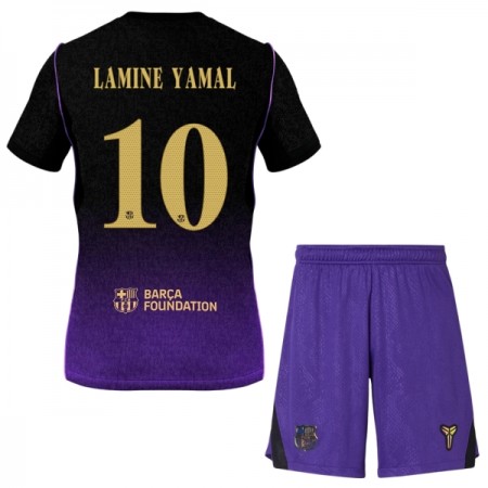 FC Barcelona Lamine Yamal 10 Fotbollströjor Barn Borta tröja 2026-27 Kortärmad