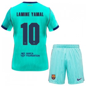 FC Barcelona Lamine Yamal 10 Fotbollströjor Barn Tredje tröja 2026-27 Kortärmad