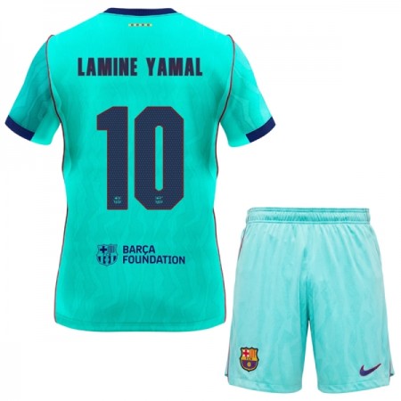 FC Barcelona Lamine Yamal 10 Fotbollströjor Barn Tredje tröja 2026-27 Kortärmad