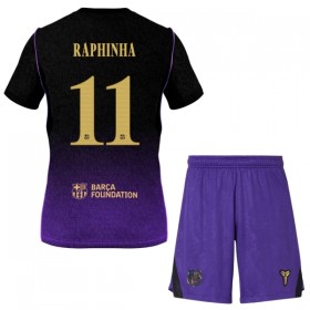 FC Barcelona Raphinha 11 Fotbollströjor Barn Borta tröja 2026-27 Kortärmad