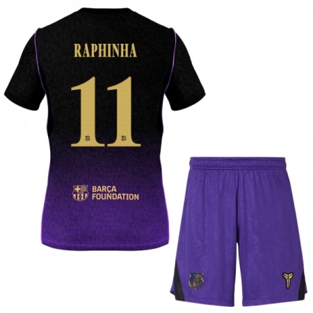 FC Barcelona Raphinha 11 Fotbollströjor Barn Borta tröja 2026-27 Kortärmad