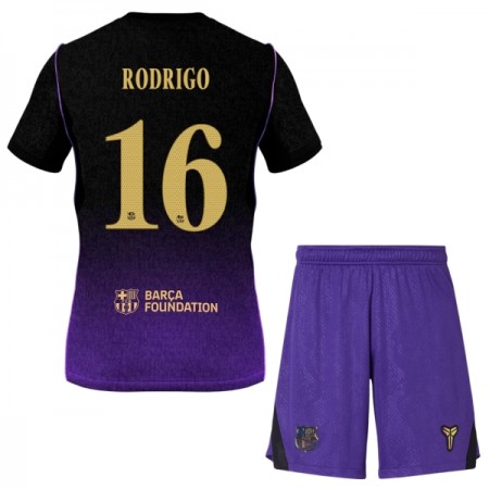 FC Barcelona Rodrigo 16 Fotbollströjor Barn Borta tröja 2026-27 Kortärmad