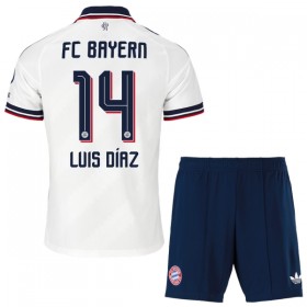 FC Bayern München Luis Diaz 14 Fotbollströjor Barn Borta tröja 2026-27 Kortärmad
