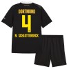 Borussia Dortmund N. Schlotterbeck 4 Fotbollströjor Barn Borta tröja 2026-27 Kortärmad