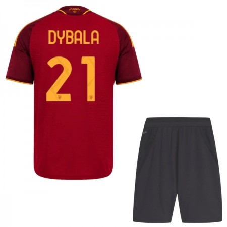 AS Roma Dybala 21 Fotbollströjor Barn Hemma tröja 2026-27 Kortärmad