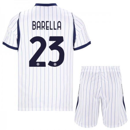 Inter Milan Barella 23 Fotbollströjor Barn Borta tröja 2026-27 Kortärmad