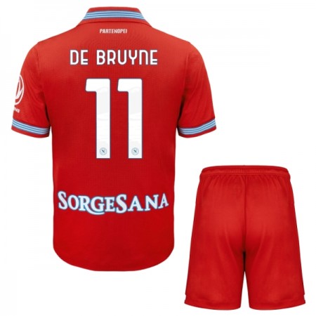 SSC Napoli De Bruyne 11 Fotbollströjor Barn Tredje tröja 2026-27 Kortärmad