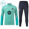 Barcelona Barn Trainings Sweatshirt Quarter-Zip 2026-27 Grön