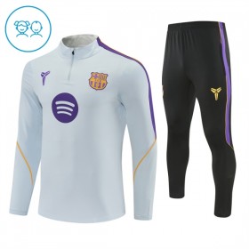 Barcelona Barn Trainings Sweatshirt Quarter-Zip 2026-27 Vit