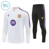 Barcelona Barn Trainings Sweatshirt Quarter-Zip 2026-27 Vit