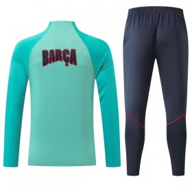 Barcelona Trainings Sweatshirt Quarter-Zip 2026-27 Grön