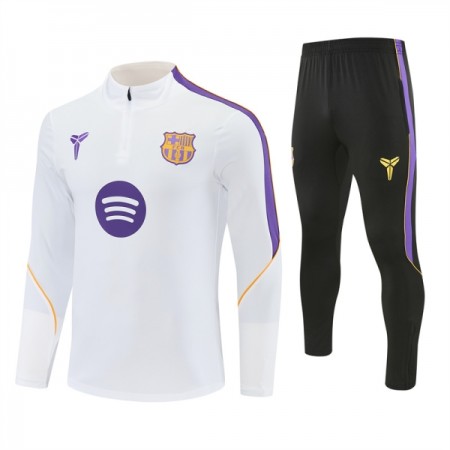 Barcelona Trainings Sweatshirt Quarter-Zip 2026-27 Vit