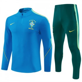 Brasilien Trainings Sweatshirt Quarter-Zip 2026-27 Blå