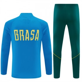 Brasilien Trainings Sweatshirt Quarter-Zip 2026-27 Blå