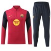 FC Barcelona Trainings Sweatshirt Quarter-Zip 2026-27 Röd