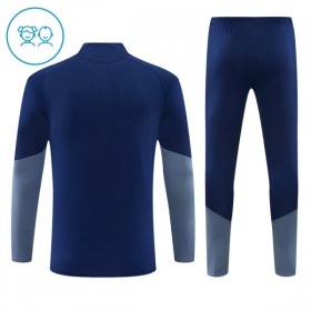 FC Bayern München Barn Trainings Sweatshirt Quarter-Zip 2026-27 Blå