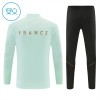 Frankrike Barn Trainings Sweatshirt Quarter-Zip 2026-27 Vit