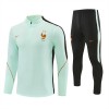 Frankrike Trainings Sweatshirt Quarter-Zip 2026-27 Vit