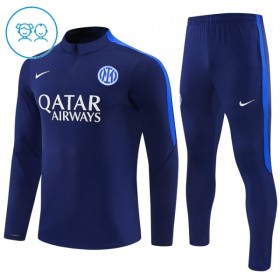 Inter Milan Barn Trainings Sweatshirt Quarter-Zip 2026-27 Blå