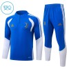 Juventus Barn Trainings Sweatshirt Quarter-Zip 2026-27 Blå