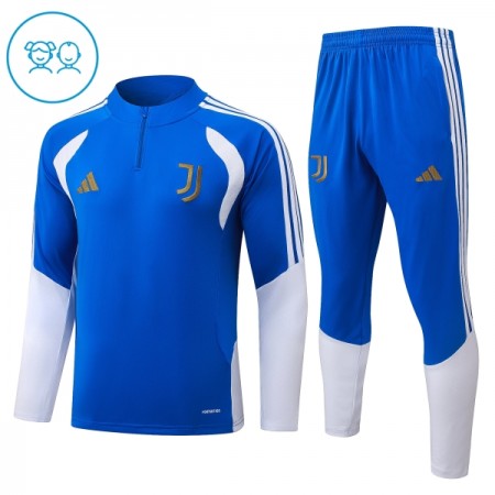 Juventus Barn Trainings Sweatshirt Quarter-Zip 2026-27 Blå