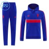 Manchester United Hoodie Barn Trainings Sweatshirt 2026-27 Blå