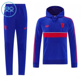 Manchester United Hoodie Barn Trainings Sweatshirt 2026-27 Blå