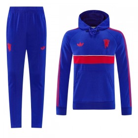 Manchester United Hoodie Trainings Sweatshirt 2026-27 Blå