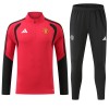Manchester United Trainings Sweatshirt Quarter-Zip 2026-27 Röd