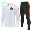 Nederländerna Barn Trainings Sweatshirt Quarter-Zip 2026-27 Vit