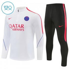 Paris Saint-Germain Barn Trainings Sweatshirt Quarter-Zip 2026-27 Vit