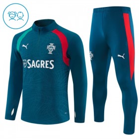 Portugal Barn Trainings Sweatshirt Quarter-Zip 2026-27 Blå