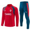 Portugal Trainings Sweatshirt Quarter-Zip 2026-27 Röd