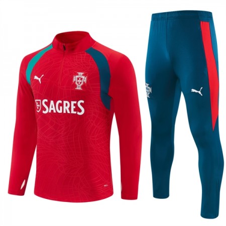 Portugal Trainings Sweatshirt Quarter-Zip 2026-27 Röd