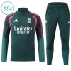 Real Madrid Barn Trainings Sweatshirt Quarter-Zip 2026-27 Grön