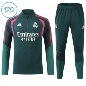 Real Madrid Barn Trainings Sweatshirt Quarter-Zip 2026-27 Grön